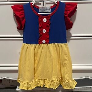 Red, Blue, and Yellow Kids Casual Dress